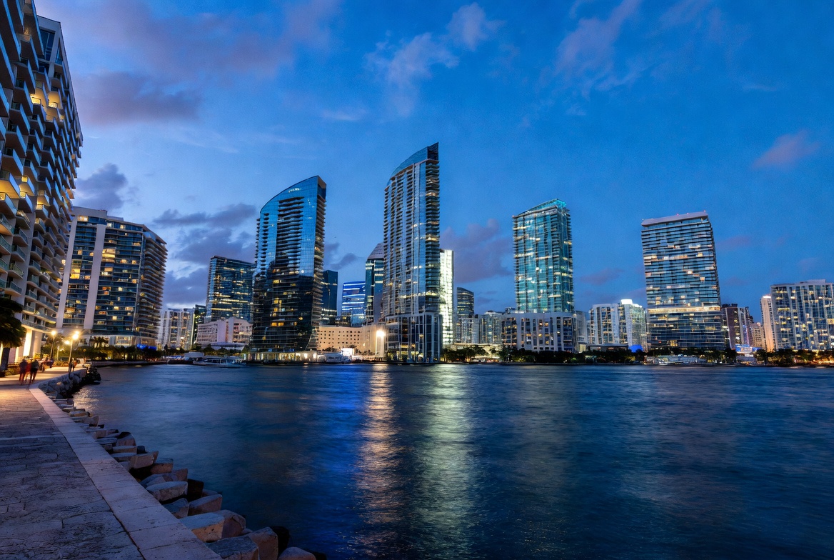 Miami Brickell Night