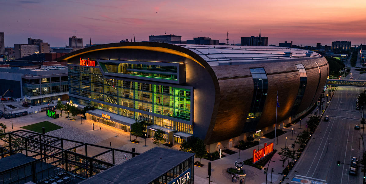 Fiserv Forum Milwaukee Bucks arena